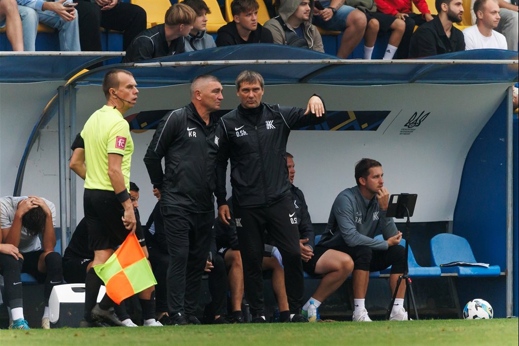 Руслан Костишин та Олег Шелаєв / Фото: ФК Колос