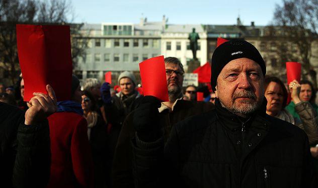 Демонстрации в Исландии после офшорного скандала, Getty Images