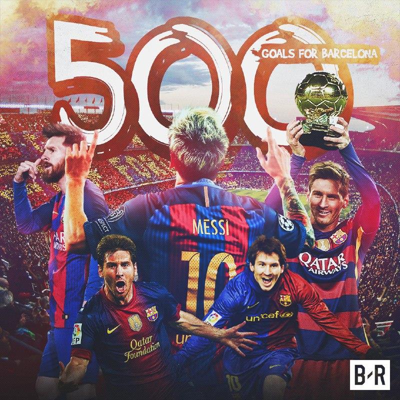 Месси забил 500 голов за Барселону