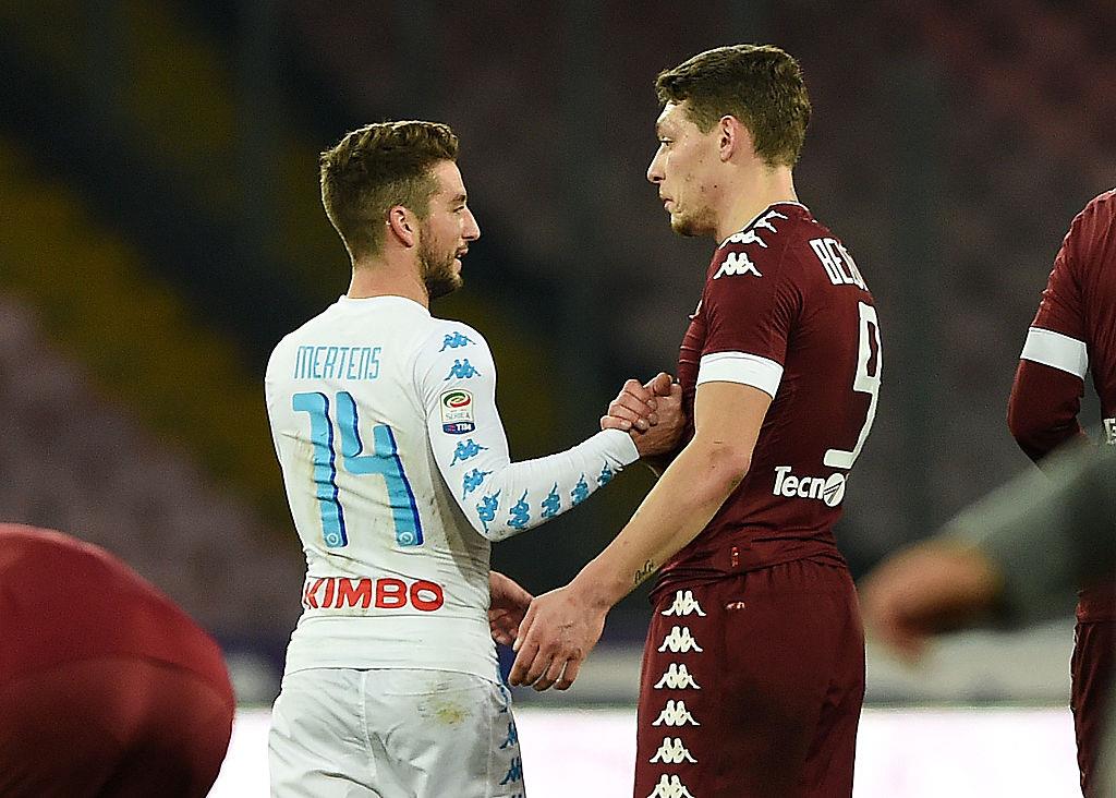 Дрис Мертенс — Андреа Белотти: "Ну что, коллега, обгоним Джеко?", Getty Images