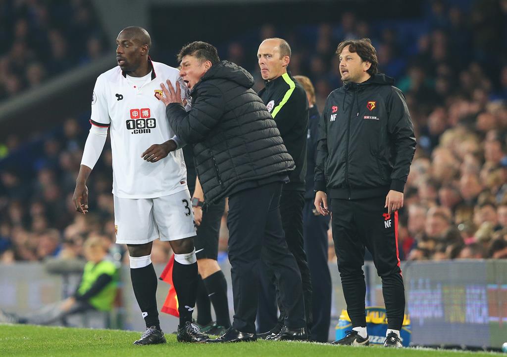 Стефано Окана и Вальтер Маццарри в Уотфорде, Gettyimages