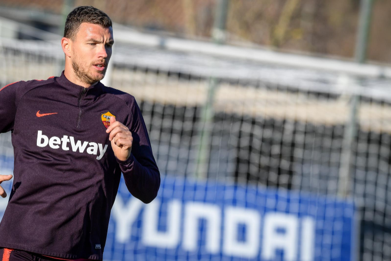 Эдин Джеко, фото ФК Рома