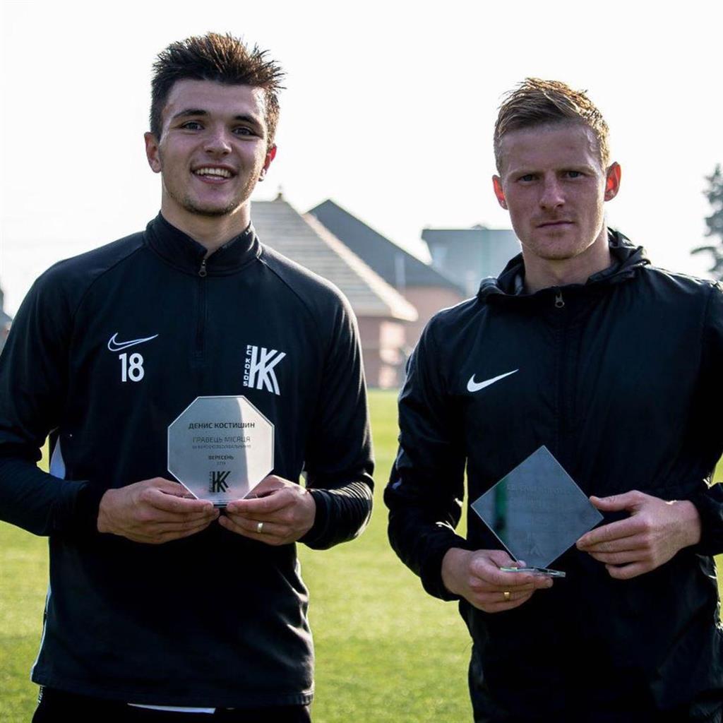 Денис Костышин и Евгений Морозко, фото ФК Колос