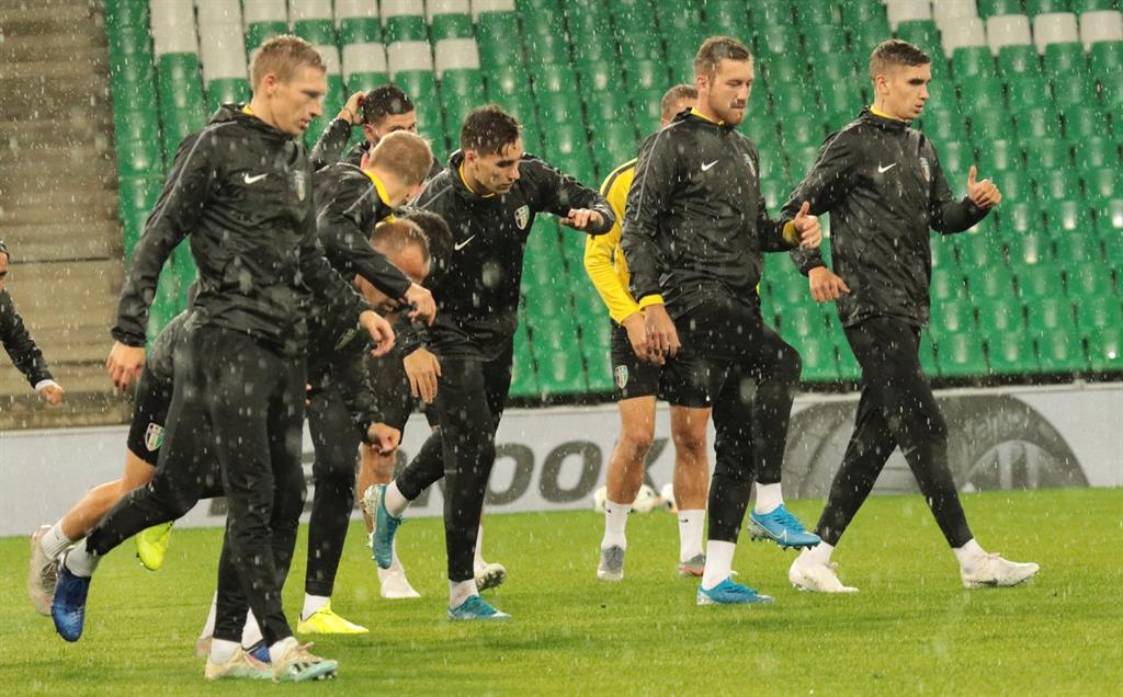 Александрия на предматчевой тренировке, фото ФК Александрия