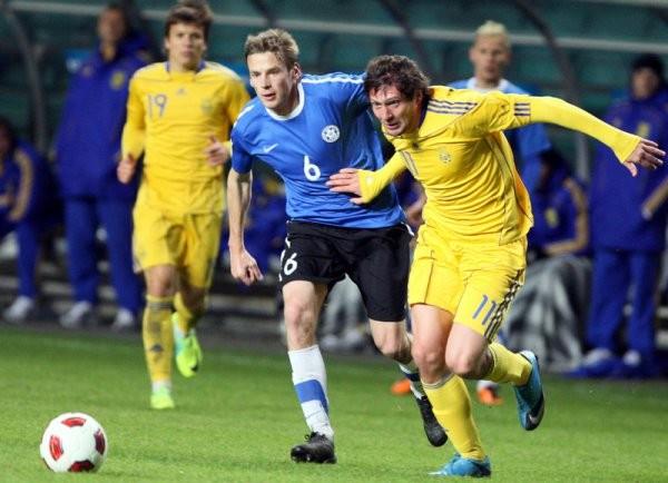 Украина — Эстония, фото: AP