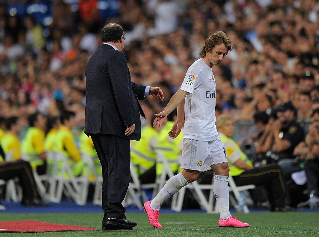 Рафаэль Бенитес и Лука Модрич, Getty Images Рафаэль Бенитес и Лука Модрич, Getty Images