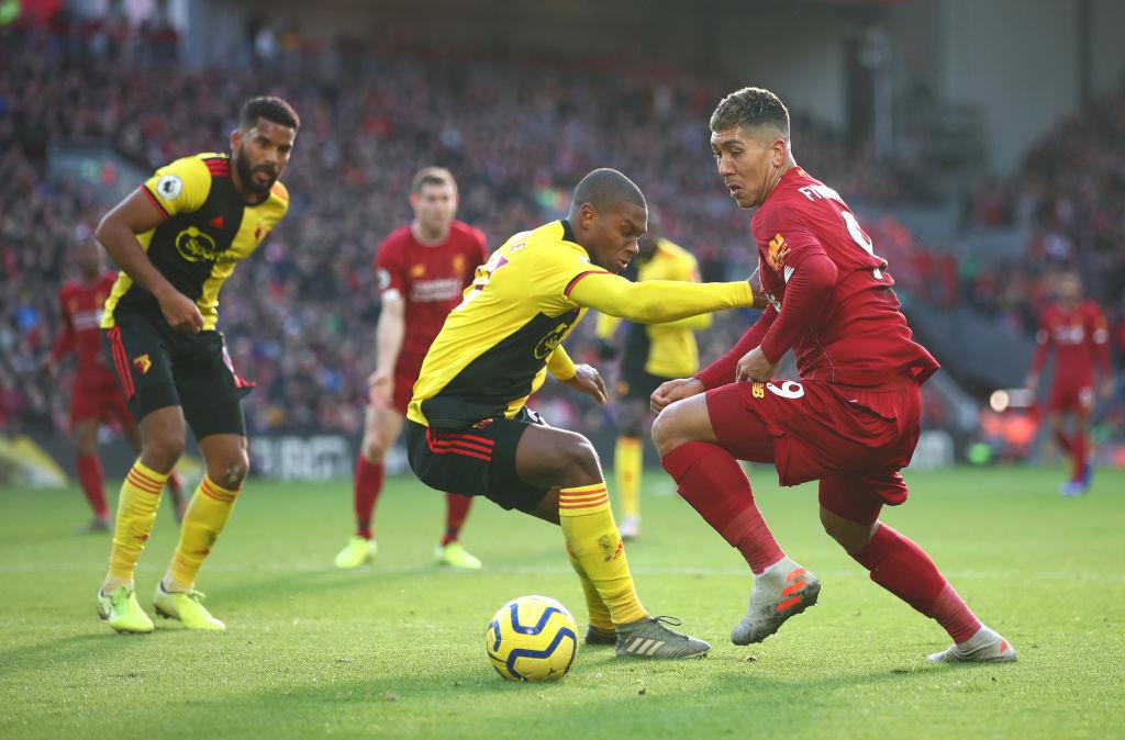 Роберто Фирмино в матче с Уотфордом, Getty Images