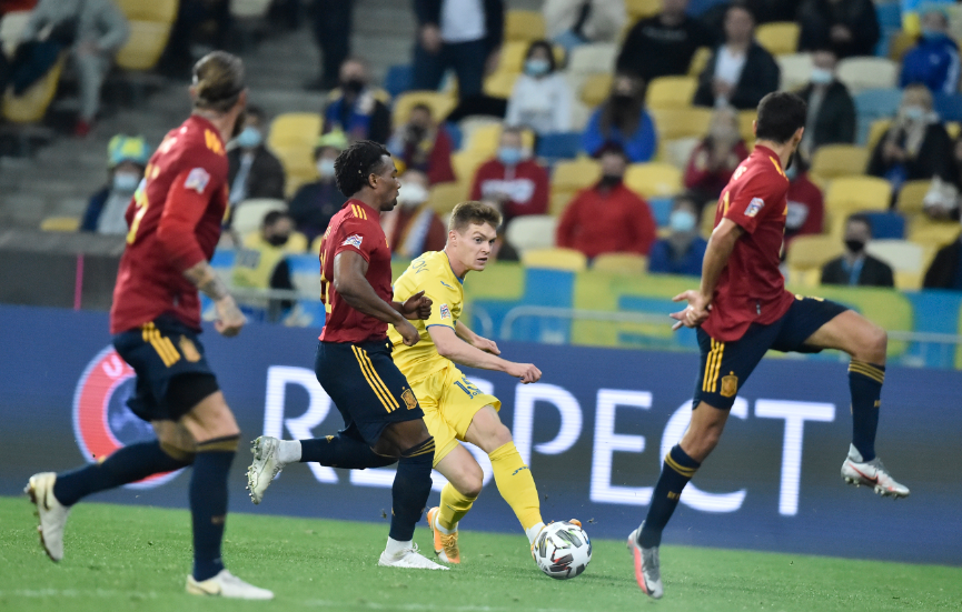 Украина — Испания, УАФ