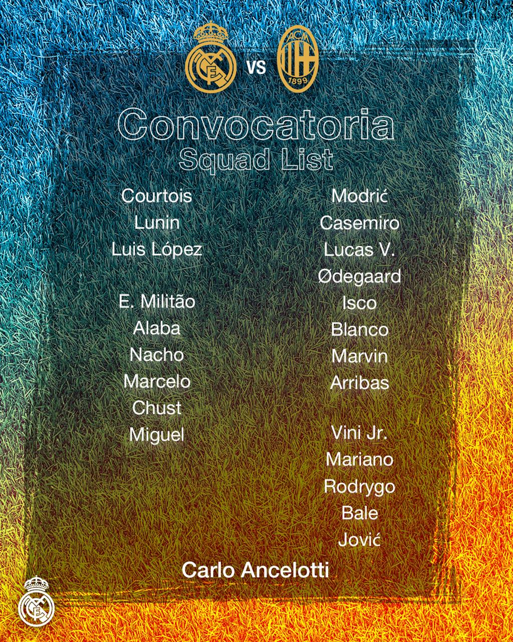 Заявка Реала.