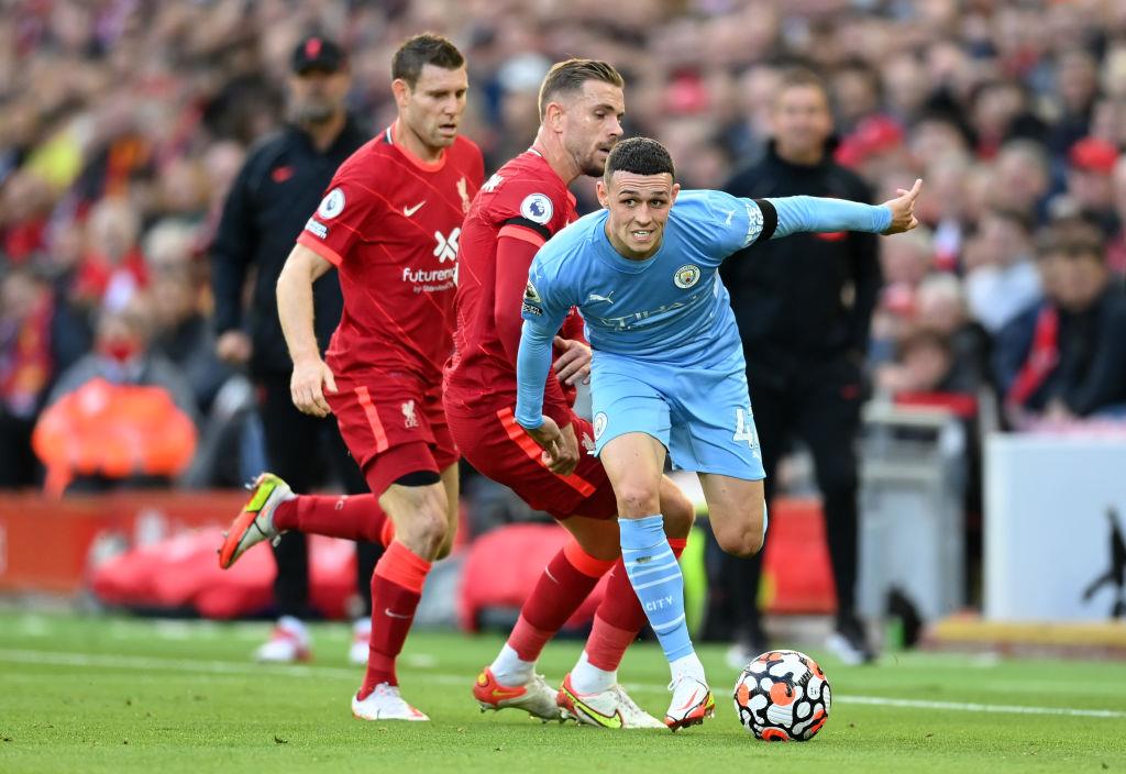 Кадр с матча Ливерпуль — Манчестер Сити, Getty Images