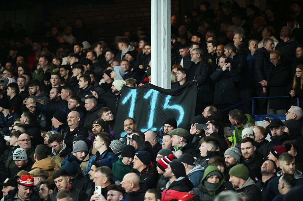 Банер "115" від фанатів Ман Юнайтед, Getty Images