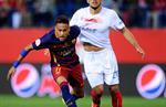 Барселона 2:0	Севилья