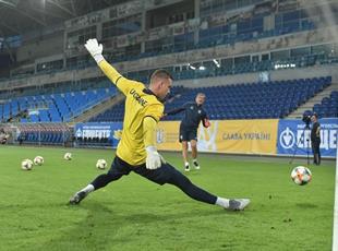 Тренировка сборной Украины