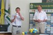 Е.Мороз и В.Дердо проводят жеребьевку, фото Артура Валерко, Football.ua