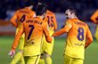 Барселона празднует первый гол Вильи, fcbarcelona.com