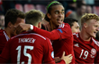 Радость игроков Дании, uefa.com