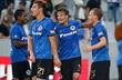 Игроки Брюгге празднуют решающее взятие ворот, clubbrugge.be