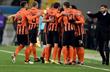 Шахтер празднует первое взятие ворот в матче, uefa.com