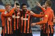 Игроки Шахтера празднуют гол в ворота Днепра, shakhtar.com