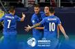 Сборная Словакии празднует взятие ворот, twitter.com/UEFAUnder21