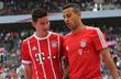 Хамес Родригес (слева), фк бавария