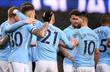 Подопечные Пепа Гвардиолы празднуют гол, twitter.com/mancity