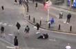 потасовка перед матчем рейнджерс-осиек, фото из твиттера