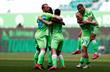Радость игроков Вольфсбурга, getty images