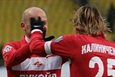 Бояринцев и Калиниченко празднуют гол, фото spartak.com