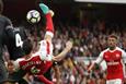 Гол Косельни ударом через себя, twitter.com/arsenal