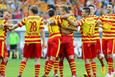 Радость после гола Хомченовского, Jagiellonia.pl