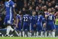 Челси празднует первое взятие ворот в матче, uefa.com
