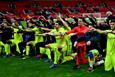 Гент празднует выход в следующий раунд, Getty Images
