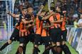 Игроки Шахтера празднуют взятие ворот, ФК ШАХТЕР
