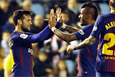 Арнаис открыл счет в матче, twitter.com/FCBarcelona