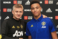 Оле-Гуннар Солскьяер и Мейсон Гринвуд, photo Manchester United FC