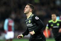 Эден Азар празднует гол, Getty Images