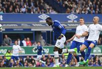Ромелу Лукаку сравнивает счет в матче, - Getty Images