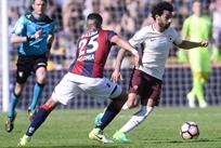 Мохаммед Салах в матче против Болоньи, - Getty Images