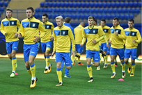 Сборная Украины на ОСК Металист, twitter.com/FFUKRAINE