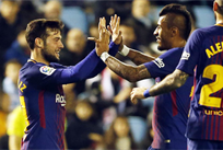 Арнаис открыл счет в матче, twitter.com/FCBarcelona