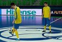 Крутой фристайл от украинских футзалистов