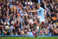 Кевин де Брюйне - автор лучшего гола 35-го тура АПЛ, Getty Images