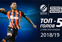 ТОП-5 голов 2 тура чемпионата Украины-2018/19