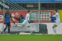 Лейпциг празднует забитый гол, Getty Images