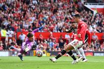 Криштиану Роналду в матче с Ньюкаслом, Getty Images