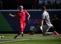 Glaker Mendoza in the match against Polissia. Photo: FC Kryvbas