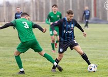 Максим Луньов під час одного з контрольних матчів Чорноморця в зимове міжсезоння.Фото: ФК Чорноморець