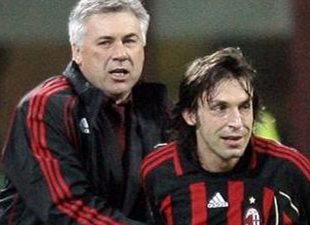 Анчелотти и Пирло, фото telegraph.co.uk