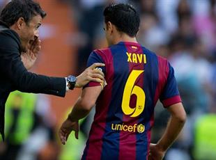 Луис Энрике и Хави, фото Getty Images